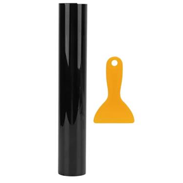 Imagem de LiebeWH Filme de Proteção Solar para Pára-, Material PET, Faixa de Viseira Solar Em Bloco, 20x150cm, Filme Colorido para Janela de Carro para Privacidade e Redução de Calor para Todos Os Tipos de