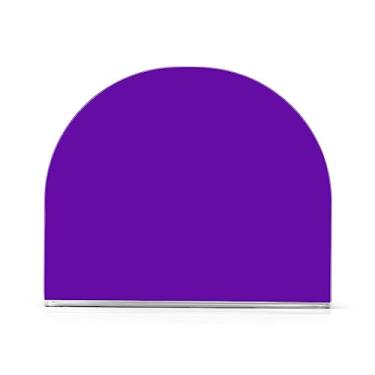 Imagem de Organizador de guardanapo de acrílico roxo, suporte de guardanapo de toalha em forma de U, suporte de guardanapo moderno para mesa, dispensador de guardanapos