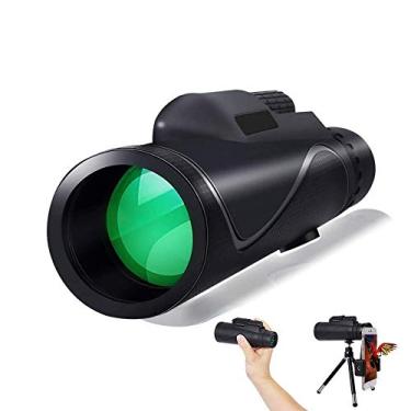 Imagem de Telescópio monocular, telescópio monocular de alta potência 40 x 60 de alta potência, monóculo compacto para observação de pássaros, acampamento, esportes ao ar livre para adultos observação de