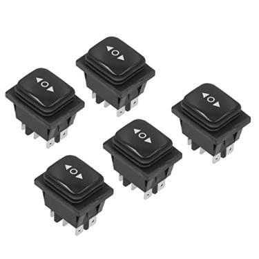 Imagem de aqxreight 5 Unidades Rocker Boat Tipo 6 Pinos 3 Posições Redefinição Bilateral AC125V / AC250V Promove o Trabalho Usando M Rocker SwitchBoat SwitchOn Off On Switch6 Pin Switch3 Position