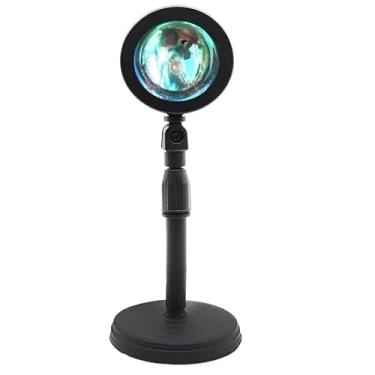 Imagem de Luminária Por Do Sol Luz Noturna Projetor Led Sunset 16 cores Ajustável com Remoto USB para FotografiaFesta Casa