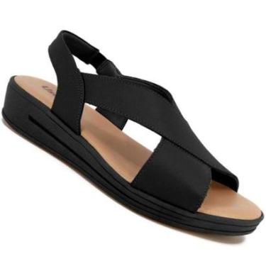 Imagem de Sandalia Usaflex Mm0703 Anabela Feminina-Feminino