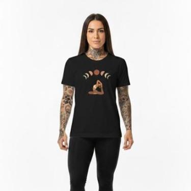 Imagem de Camiseta Feminina Algodão Premium PILATES LUAS Treino-Feminino