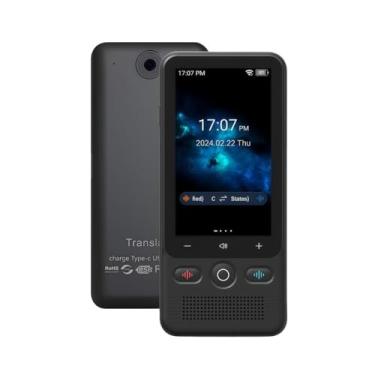 Imagem de Tangxi Dispositivo Tradutor de Idiomas, Tradutor de Voz WiFi Em Tempo Real para 160 Idiomas, Tela de 2,8 "e Câmera de 5 MP, Off-line/gravação/foto/tradução de Voz, para Aprendizagem
