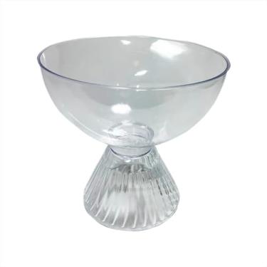 Imagem de Taça de Acrílico Para Sobremesa Petiscos Drink Decoração de Festa 1 Litro (Cristal)