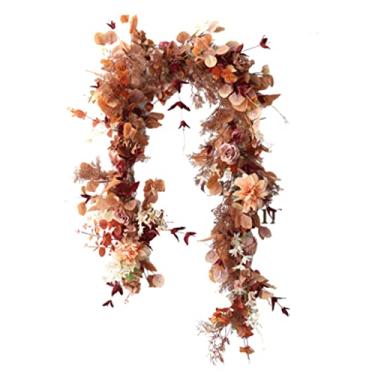 Imagem de Belas Linda guirlanda de outono artificial guirlanda floral decoração de ação de graças para casa casamento lareira festa enfeite de natal diverso