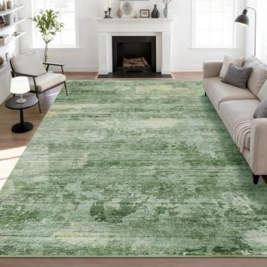 Imagem de WEZVIX Tapete de área 20 x 25 cm para sala de estar, moderno abstrato grande, lavável, antiderrapante, resistente a manchas, tapete fino para entrada, quarto, sala de jantar, quinta, berçário