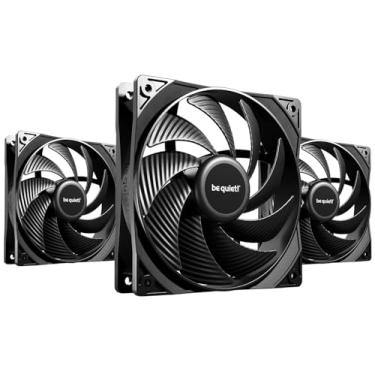 Imagem de Kit com 3x Fans/Ventoinha be quiet! PURE WINGS 3 120mm, PWM High-Speed, Preto - Silencioso e Alto desempenho - BL136