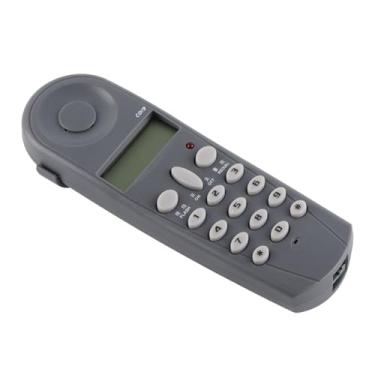 Imagem de Generic Telefone Fixo Com Fio Com Cancelamento de Ruído Montado na Parede para Escritório Doméstico, Telefone de Parede de Rediscagem do último Número para Casa/escritório, de Preto de Material ABS