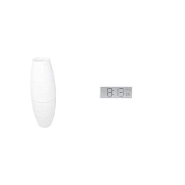 Imagem de Whtkoph Abajur Simples para Luminária de Chão com Protetor de Lâmpada, Acessórios Modernos, Tampa com Relógio de Parede Digital E Indicador.