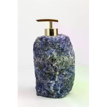 Imagem de Saboneteira Sodalita Com Banho Ouro