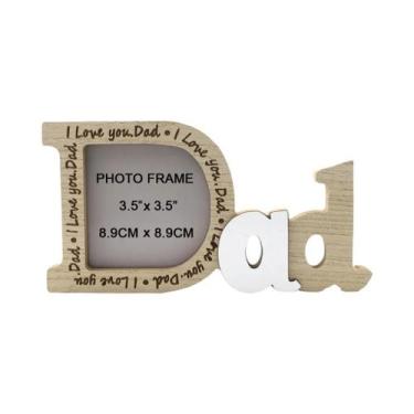 Imagem de Porta-Retrato De Madeira Para Fotos, Decoração De Mesa Com Letras Em I