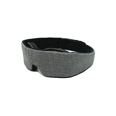 Imagem de Máscara para Dormir Silent Ultra Soft 3D(Preto) Ajustável Unissex Adulto e Criança - Super confortável e super macia para dormir, viajar, turno noturno, juventude, meditação ,sono tranquilo