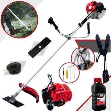 Imagem de Roçadeira Cortador De Grama & Mato Anmax 43cc + Óleo Toyama