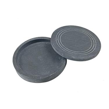 Imagem de NUOBESTY Tampa de pedra de tinta tradicional chinesa para pintura de caligrafia, pote de tinta