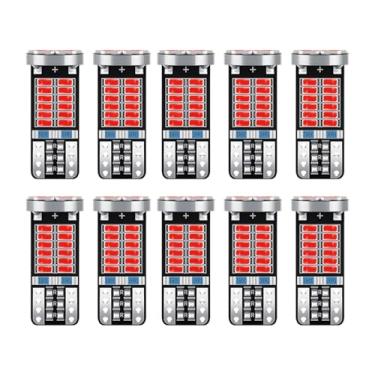 Imagem de UHANBUT Lâmpada LED 194 de 10 peças, lâmpada de leitura LED T10 168 W5W 2825 com chipsets 24-SMD 3014, lâmpadas brilhantes de 6000 K para placa de carro para cúpula/cortesia/luz de porta-malas