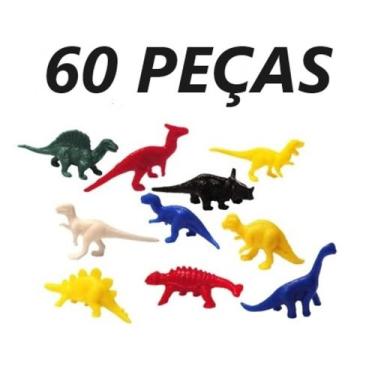 Imagem de Coleção de dinossauros miniatura brinquedo boneco plástico animais col