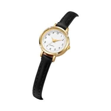 Imagem de Relógio De Moda Feminino Com Pulseira De Couro E Mostrador Pequeno, Pr