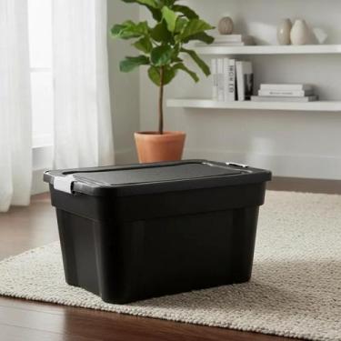 Imagem de Caixa Organizadora 55L com Tampa e Travas Agraplast Multiuso Ideal par