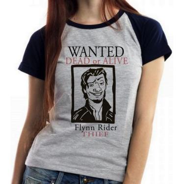 Imagem de Baby look blusa feminina ou Camiseta unissex  Flynn Rider Enrolados , 