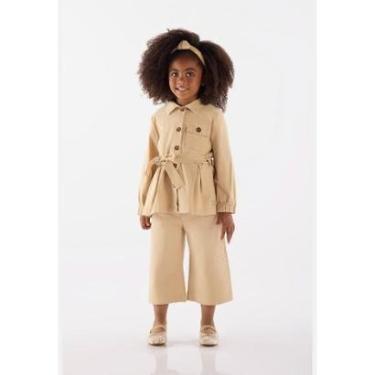 Imagem de Jaqueta Trench Coat Infantil Feminina em Sarja Up Baby-Feminino
