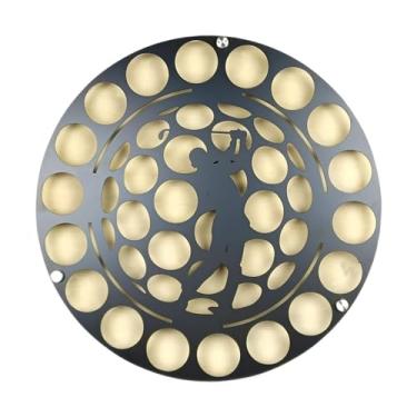 Imagem de MotiveTech Suporte circular para bolas de golfe, ideal para entusiastas do golfe. Perfeito para exibir suas bolas na parede, Style a