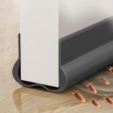 Imagem de Bujão de porta com abertura enorme, abertura de vedação de varredura de porta alargada de 8,5 cm de largura até 4,6 cm para portas internas e externas - mantendo o rascunho, o ruído, a poeira e os