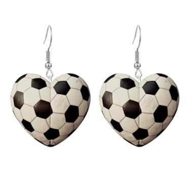 Imagem de Brincos de coração para o dia dos namorados, brincos femininos pendentes para lembrancinhas de festa, joias de acrílico para intercâmbio de estudantes, presentes para lembrancinhas de sala de aula