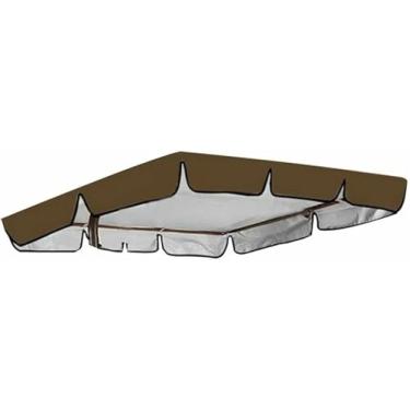 Imagem de Dossel De Balanço Para Pátio, Substituição Para Cadeira De Balanço Ao Ar Livre, Cobertura Superior, Guarda-Sol, Verde, 164x114x15cm, Sombra De Telhado Para Balanços ~/