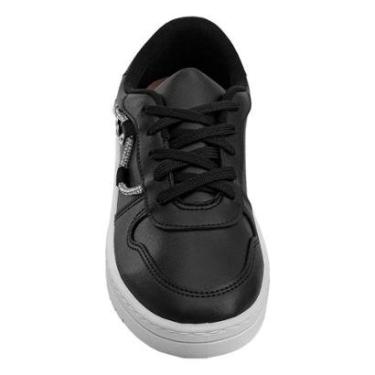 Imagem de Tênis Casual Preto Strass | Moleca-Feminino
