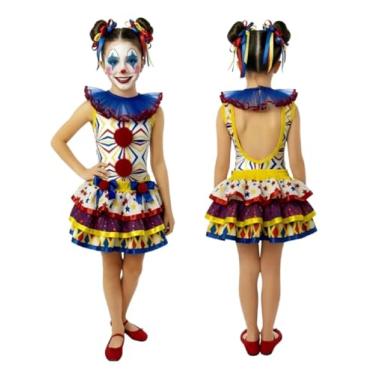 Imagem de Fantasia Infantil Body Palhaça Palhacinha Menina Circo Festas Aniversário Carnaval (M(4 A 5 ANOS))