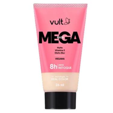 Imagem de Base Líquida Vult Make Mega Base V220 26ML - Efeito Matte Aveludado