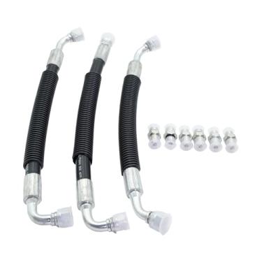 Imagem de Bomba de óleo de alta pressão HPOP Mangueiras e Kit Crossover 5800psi Apto para Ford Excursion F250 F350 F450 F550 Super Duty 7.3L Powerstroke Turbocharged Engine 1999-2003 Substitui 904-197 904-196