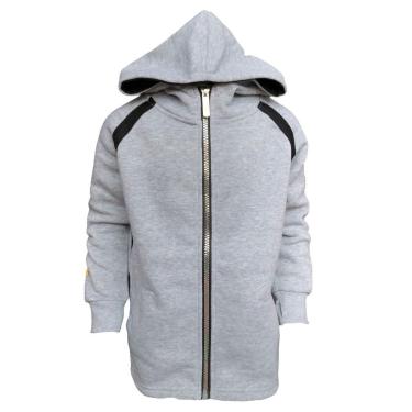 Imagem de Blusa Casaco Moletom Infantil Menina Aberto Touca Ziper-Masculino