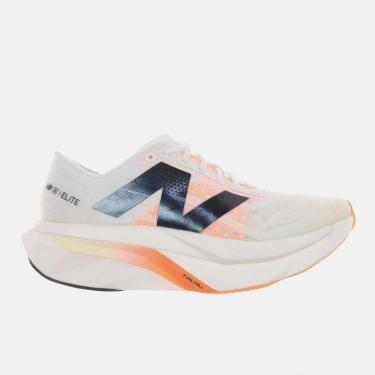 Imagem de Tênis New Balance Fuelcell Supercomp Elite V4 Bege e Laranja Feminino-Feminino