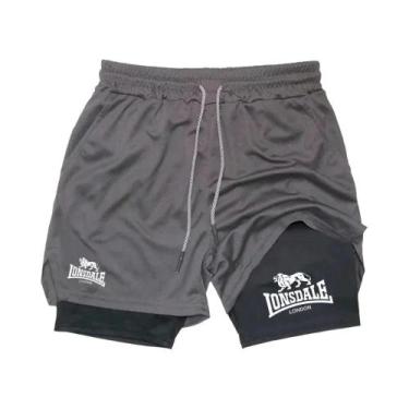 Imagem de Shorts De Corrida 2 Em 1 Masculinos Para Academia Com Compressão, Bols