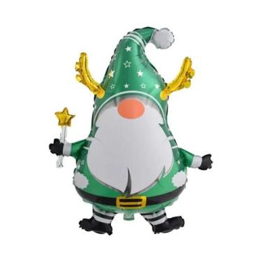 Imagem de Decoração De Árvore De Natal Grande Com Papai Noel, Pinguim, Cervo E B