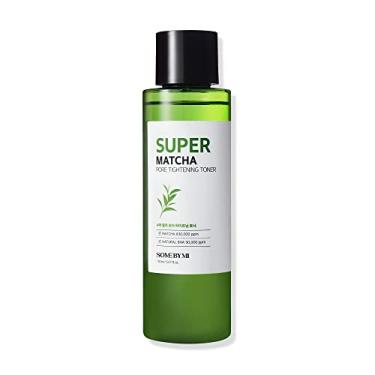 Imagem de SOME BY MI Super Matcha Tônico de aperto de poros – 150 ml – Feito de extratos de Matcha para pele sensível – Hidratante e purificador da pele – cravos, sebo e poros – Cuidados com a pele coreana