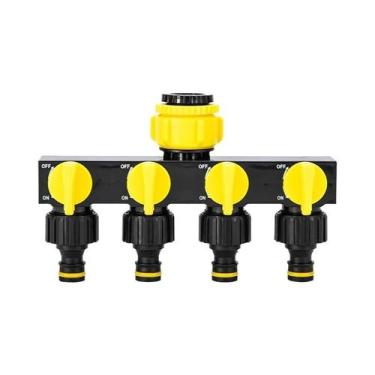 Imagem de Conector De Torneira De 4 Vias, Divisor De Mangueira De Jardim, Distri
