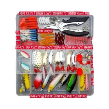 Imagem de Kit De Iscas Artificiais Macias E Rígidas Para Pesca, Conjunto De Isca