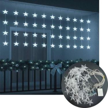 Imagem de Pisca Cortina Cascata Natal 48 Lâmpadas Leds Branco 3m 220v - OUTRAS M