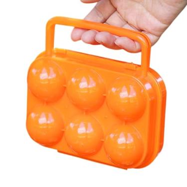 Imagem de Recipiente de ovos para acampamento, organizador de ovos para geladeira – Bandeja portátil à prova de choque para cozinha, geladeira, viagem, piquenique, preparação de refeições