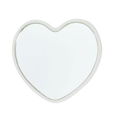 Imagem de Espelhos portáteis - Miniferramenta em forma de coração, espelho de maquiagem portátil - para meninas, mulheres, adolescentes, , banheiro, quarto, cômoda, chuveiro, dança, corte de cabelo