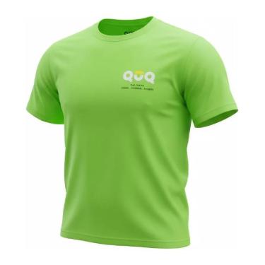 Imagem de Camiseta Quq 100% Poliamida Proteção Uv Treinos E Corte Slim-Unissex