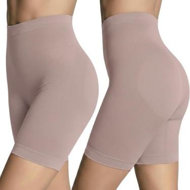 Imagem de Kit 2 Shorts Modelador Lupo Loba Up Line Reduz Barriga e Culote - Loba