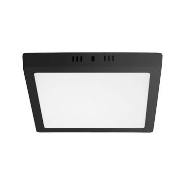 Imagem de Painel De Led Quadrado Sobrepor 24w Preto Bivolt Taschibra 6500k Luz Fria