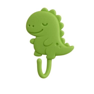 Imagem de Gancho Adesivo DINOSSAURO Suporte Parede Toalha Rosto Porta Chaves Obj