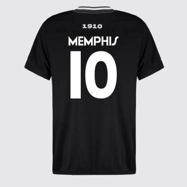 Imagem de Camisa Corinthians CP 10 Memphis Infantil Preta, 12 ANOS