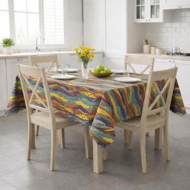 Imagem de Capa Decorativa e Protetora para Mesa de Cozinha/Jantar Impermeável 1,