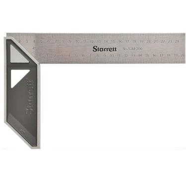 Imagem de Esquadro Para Carpinteiro Com Cabo Aluminio 350mm - 53m350s - Starrett Esquadro Carpinteiro Cabo Aluminio 350mm